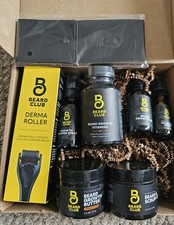 Beard Club Advanced Growth Kit Growth Oil Vitamins Spray Shampoo Derma Roller