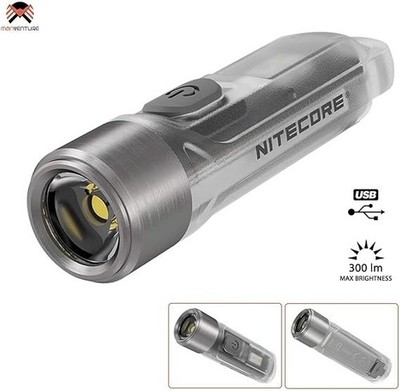 NITECORE Mini Torch wiederaufladbare Schlüsselanhänger-Taschenlampe 300 Lumen