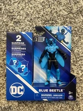 DC Spin Master Blue Beetle 1st Edition 4" Figure with 2 Surprise Accessories NIB