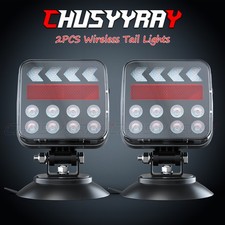 Magnetic Wireless Tail Lights for Trailer, Wireless Trailer Lights Kit 2PCS