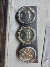 Sun Blueline Gauge Set - Ammeter Water Temp And Oil Pressure. Untested
