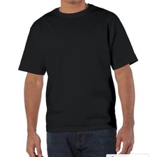 Champion T425 Men Crew Neck Short Sleeves T-Shirt - Medium Black