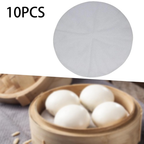 10 Stück Dampfgarer Einlagen Kochen Dampfmatte für Dim Sum gedämpftes Brot Heimgebrauch - Bild 1 von 5