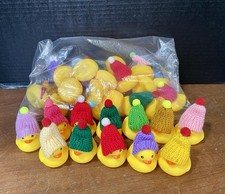32 Pcs Mini Rubber Ducks Aspire Baby Shower Tiny Sunglasses Bath Variety