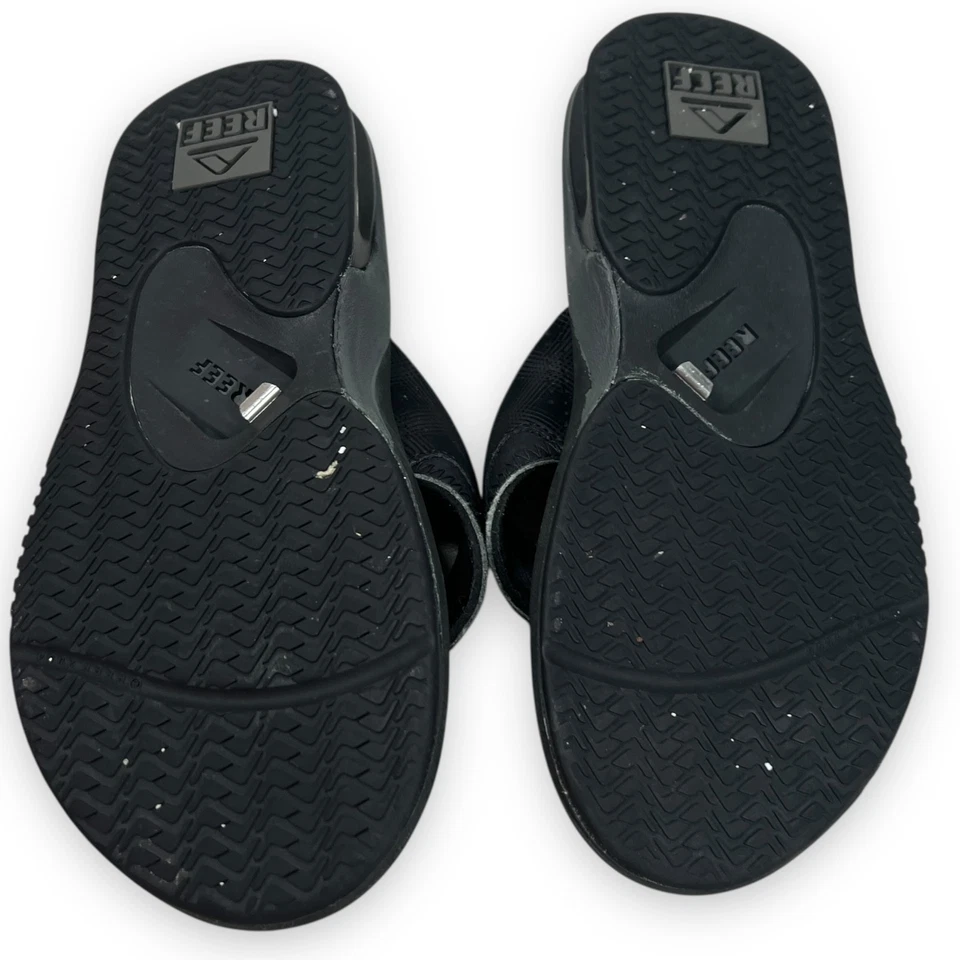 Sandalias Reef para mujer 7 para hombre 5 negras abanico abrebotellas playa costera Foto 4 de 4