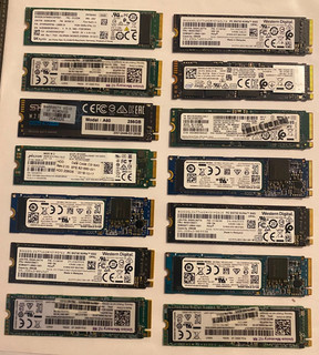 256GB M.2 NVMe SSD DRIVES LOT OF 14