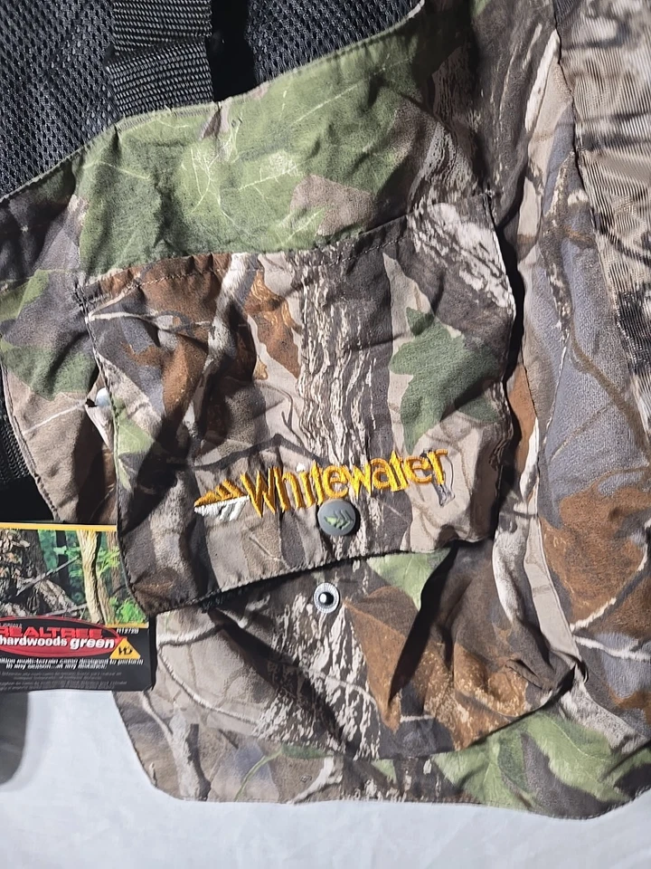 NWT Whitewater Mens Vest Med/L Forest Camo Hunting Adjustable Outdoors Hiking - Image 2 of 4