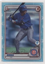 2020 Bowman Draft 1st Edition Sky Blue Foil Jordan Nwogu #BD-110 0y59