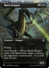 Black Dragon - Showcase - MtG Forgotten Realms - U291 NM 2021