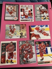 Nicklas Lidstrom a lot of eight different NHL cards Detroit Red Wings