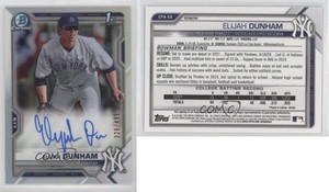 2021 Bowman Chrome Prospect Auto Refractor /499 Elijah Dunham #CPA-ED Auto