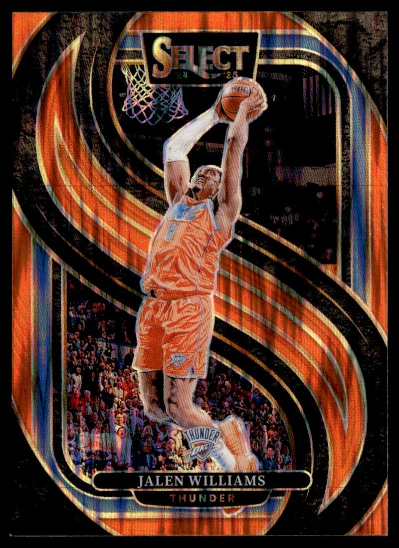 2024-25 Panini Select Orange Shock Jalen Williams #124 | eBay