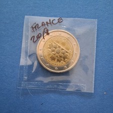 France 2018 Coin 2&euro; Euro Bleuete Great War Heroes WWI circulated flower memory