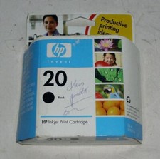 HP 20 BLACK PRINTER INK CARTRIDGE BRAND NEW IN PACKAGE C6614DN HEWLETT PACKARD