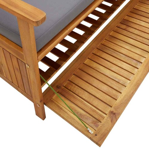 Outdoor Storage Box Garden Bench Sheds Chest Toy Tool 120cm/148cm/170cm Cushion - Picture 23 of 65
