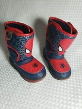 Marvel Spider Man Kids Winter Boots Size 8