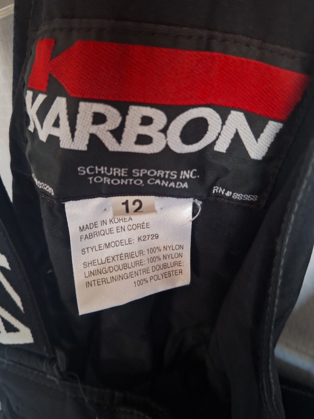 Karbon Ski Pants Youth 12 Suspenders Bib Snow Winter Snowboard