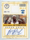 Baron Davis 2004-05 Fleer Authentix Game Used Jersey Relic Auto Autograph #08/15