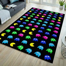 Game rug, fun rug, game room rug, arcade room rug, fun area rug