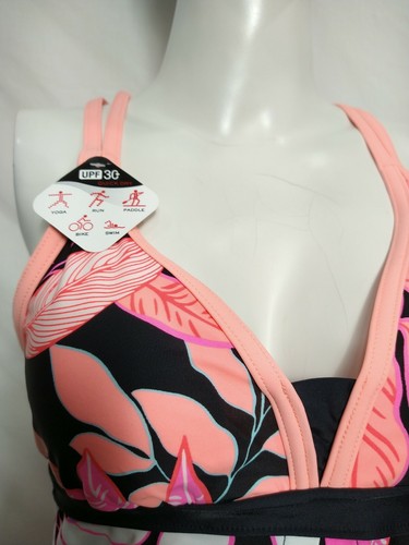 Zero Exposure Women NEW Size SMALL Spaghetti TANKINI Top padded wireless (#M8 - Picture 5 of 6