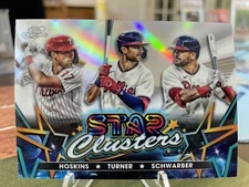 2023 Topps Chrome Cosmic Star Clusters Hoskins/Turner/Schwarber Phillies #SC-12