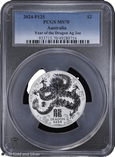 2024 AUS 1 oz Silver Perth Mint's 125th Anniversary MS-70 PCGS FS