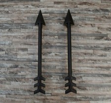 Vtg Cast Iron Large Arrow Shape Cabinet Door ...