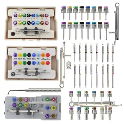 Universal Prosthetic Kit Implant Hex Screwdrivers Locator Drivers Stud Adapter