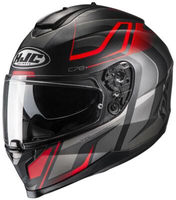 HJC C70 Vollvisierhelm Lantic MC1SF Schwarz Anthrazit Rot Größe XS