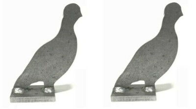 AR500 Bird Silhouette Animal Steel Knock-Over Target 7 X 4 X 3/8  Set of 2