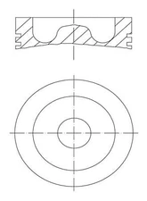 Piston 106mm Bolt Length 54mm ⌀ 85.21mm Compression Height MAHLE 061PI00129000