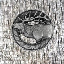 Wildlife Bulging Elk Concho-CON214-B-AN