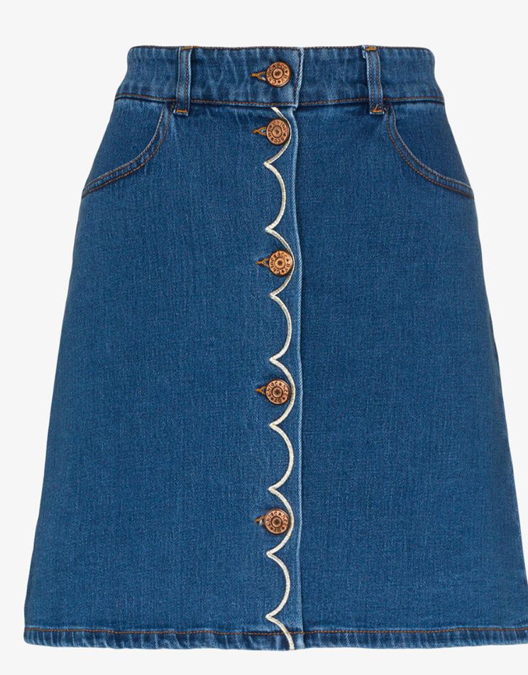スカート CHLOE Denim skirt See By Chloe High-Waist Mini Denim Skirt. FR38/UK10 | eBay