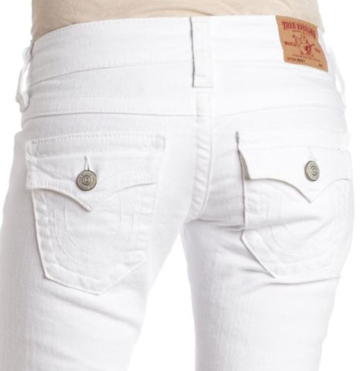 B2 USA製 TRUE RELIGION Gパン レディース 24 NEW $196 True Religion Brand Jeans Women Becky White Lowrise