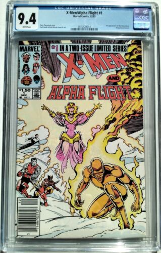 X-Men and Alpha Flight #1 CGC 9.4 Marvel Comics 12/1985 Zeitungskiosk WEISS Seiten - Bild 1 von 2