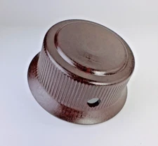 Classic TUBE Radio Knob Large 1pc Deco Bakelite 1/4" Opening w/ Set Screw