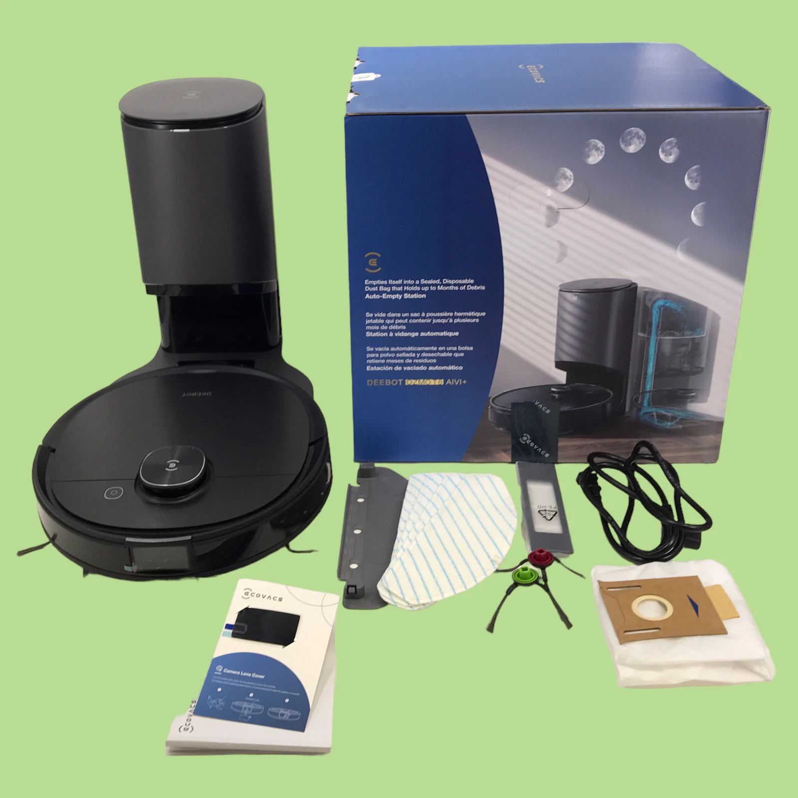 Ecovacs Deebot Ozmo T8 AIVI+ Robotic Vacuum Cleaner + Mop w/ self empty base
Opens in a new window o