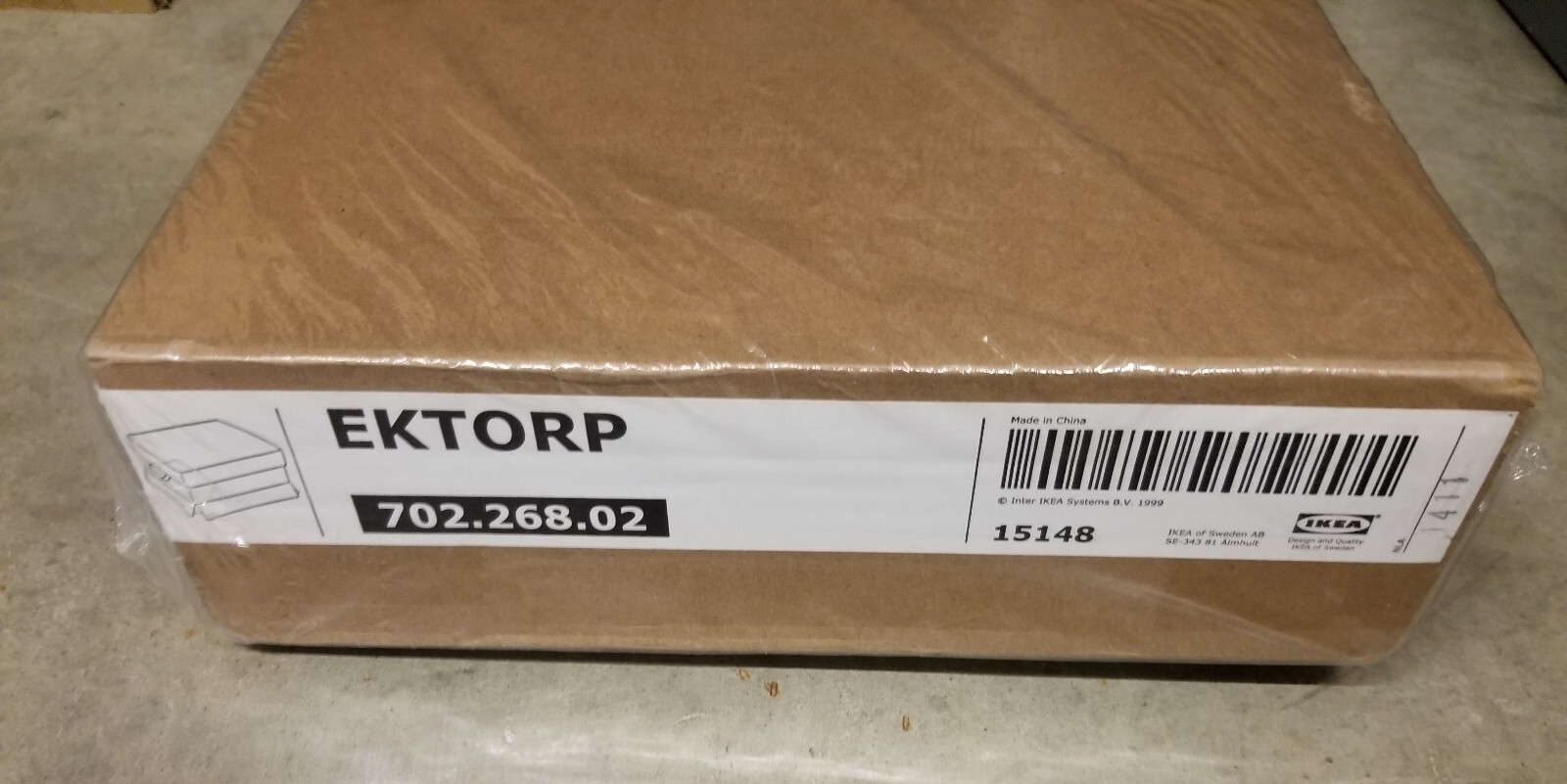 IKEA Ektorp COVERS for Sofa w Chaise and Footstool VELLINGE BEIGE