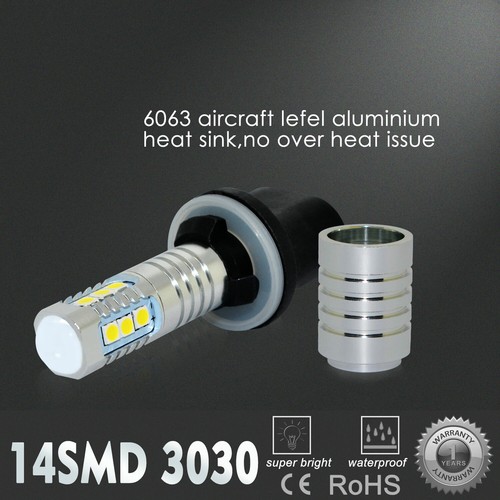 Alla 6000K White 14-LED 880 Cornering|Fog Light Bulb for Chevrolet GMC Nissan - Picture 6 of 9