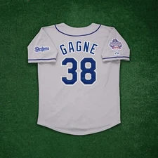 Eric Gagne 2002 Los Angeles Dodgers 40th Anniv. Men's Grey Road Jersey