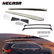 4Pcs Roof Rack Side Rail + Cross Bar Luggage Cargo For Honda Pilot 2016-2022