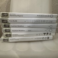 Stampin' Up Large Lot Of 6 Cling Stamp Sets 1 Die Scrapbooking Card Making