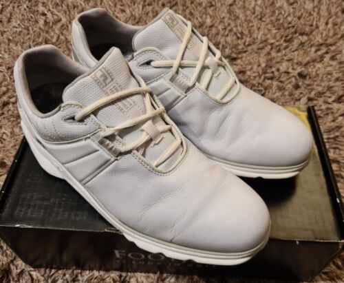 Men´s FOOTJOY Pro SL Golf Shoes UK9.5 EU44 White Grey Worn 3 Times 53070K