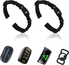 2 Pack Shock Collar Strap, Adjustable Heavy Duty Reflective Nylon for Training 