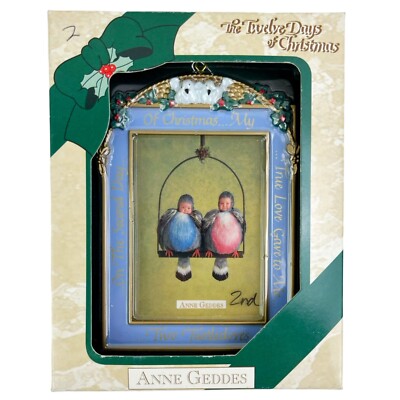 Anne Geddes Ornament Twelve Days Of Christmas 2nd Day 2 Two Turtle Doves 1998