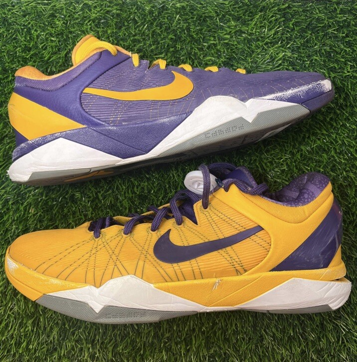 Nike Zoom Kobe 7 VII System Yin & Yang Lakers Purple Size 14
