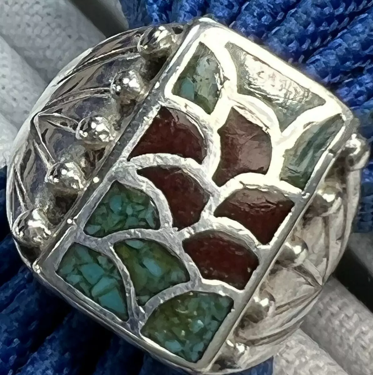 Men's turquoise deals sterling silver rings