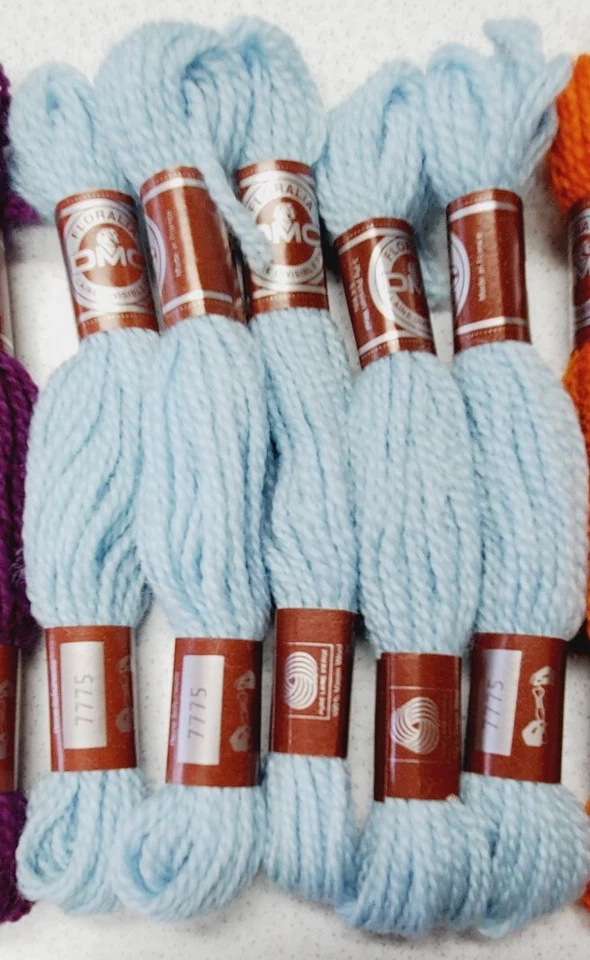 Lot 25 Skeins DMC FLORALIA Wool Persian Yarn Floss Crewel Needlepoint 5 Colors - Image 3 of 4