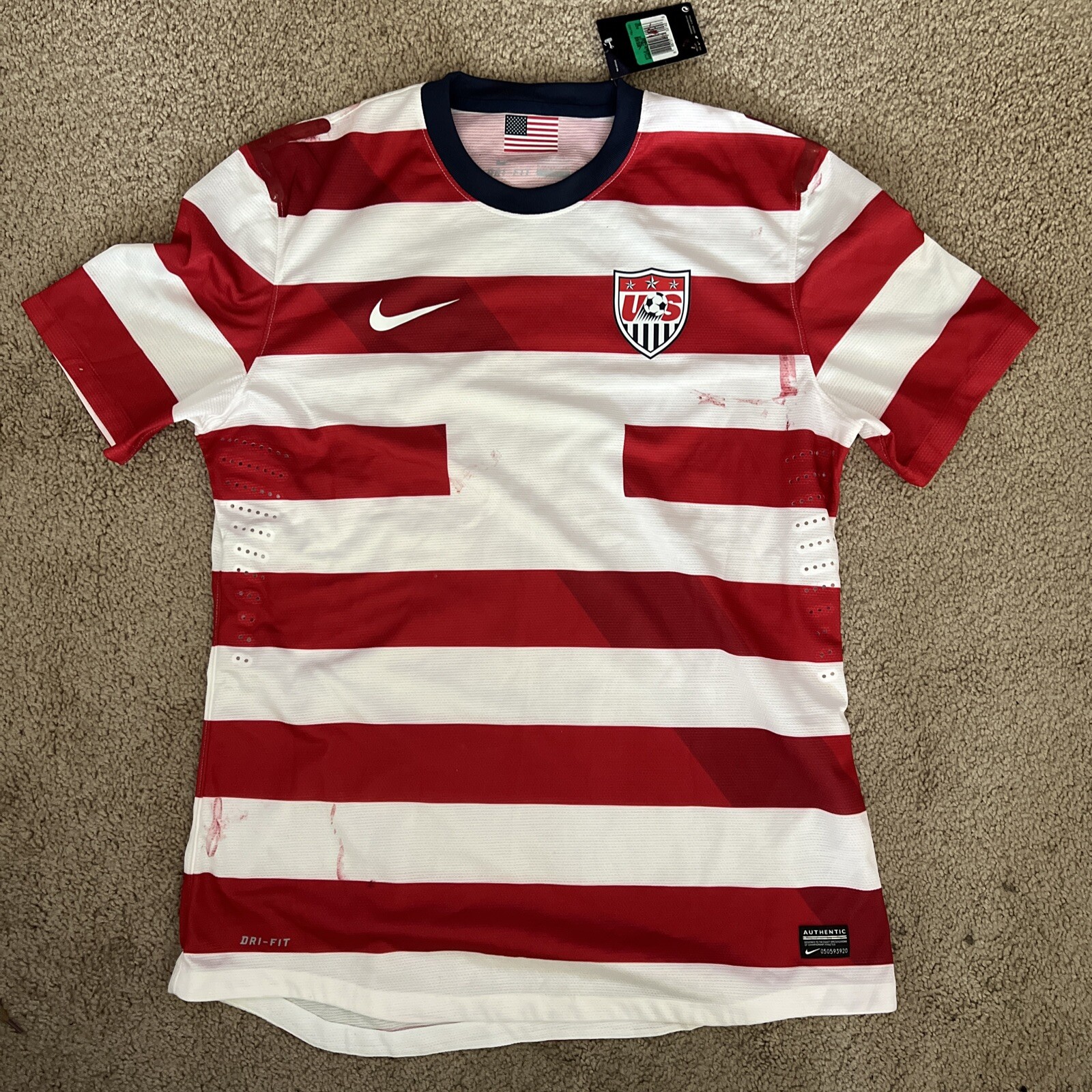 NIKE USA USMNT 2012 Waldo Soccer Jersey World Cup Player Issue XL New W Tags 886737531419 eBay