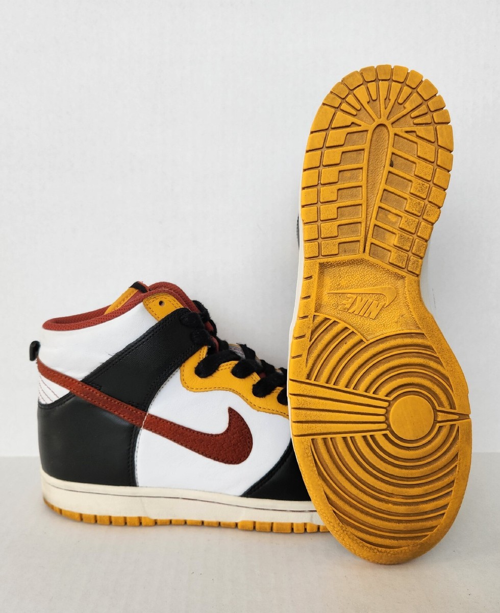 Nike Dunk High 2007 Black Orange Blaze Gold 309432-083 Mens Nike Dunk High 2007 Black Orange Blaze Gold 309432-083 Mens